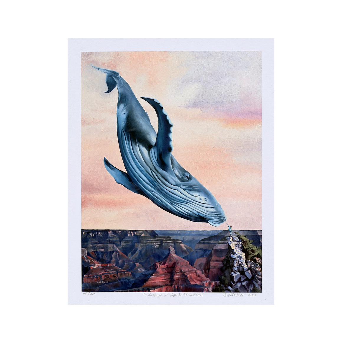 "A Message of Hope to the Universe" Print by Leah Kiser