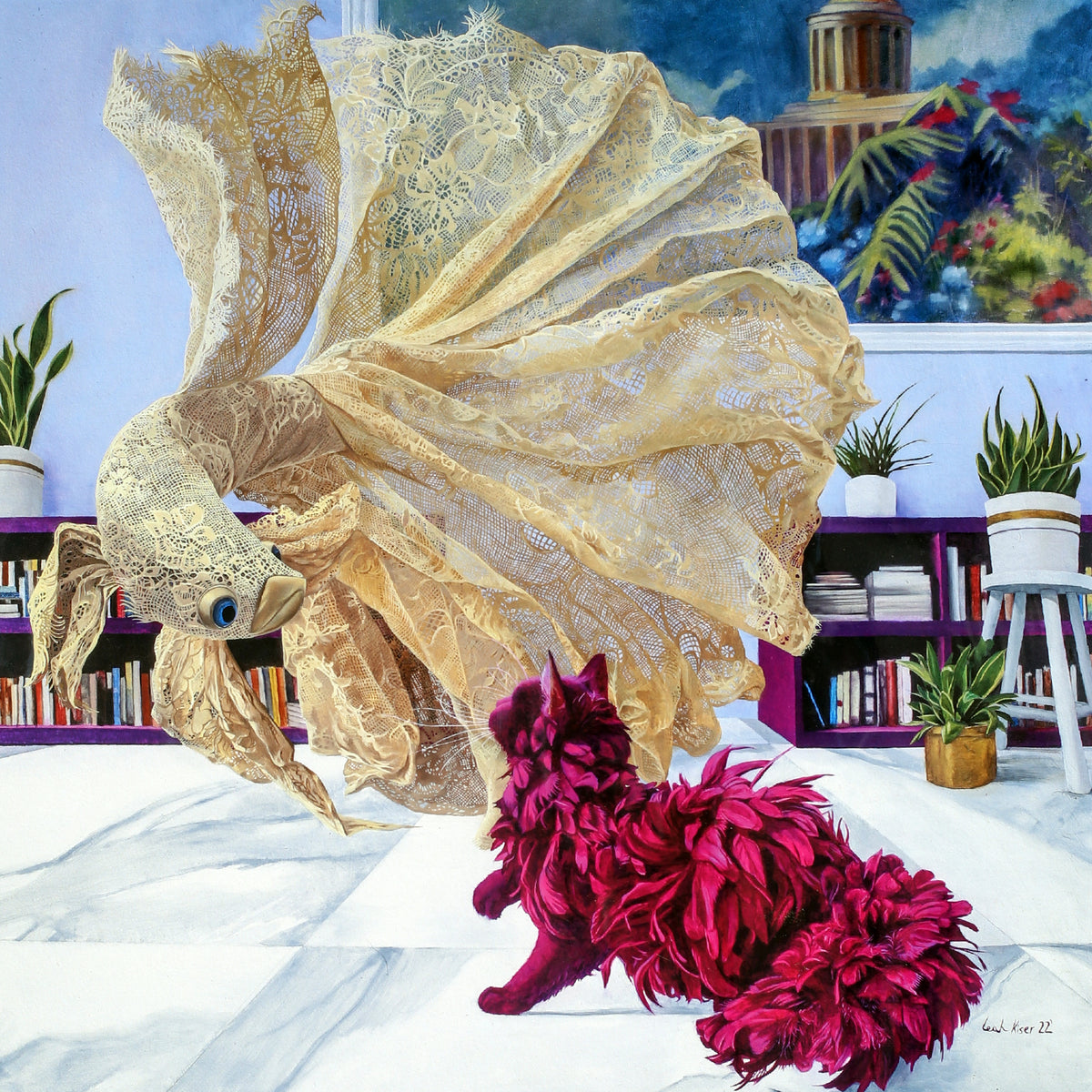 "Fancy Meeting You Here" Print by Leah Kiser