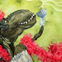 "Tea Rex" Print by Leah Kiser
