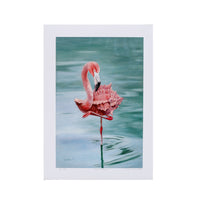 "Shell Flamingo" Print by Leah Kiser