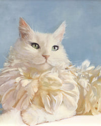 White Feather Cat by Leah Kiser