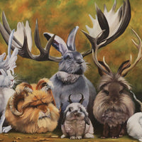 "Jackalopes of the World" Print by Leah Kiser