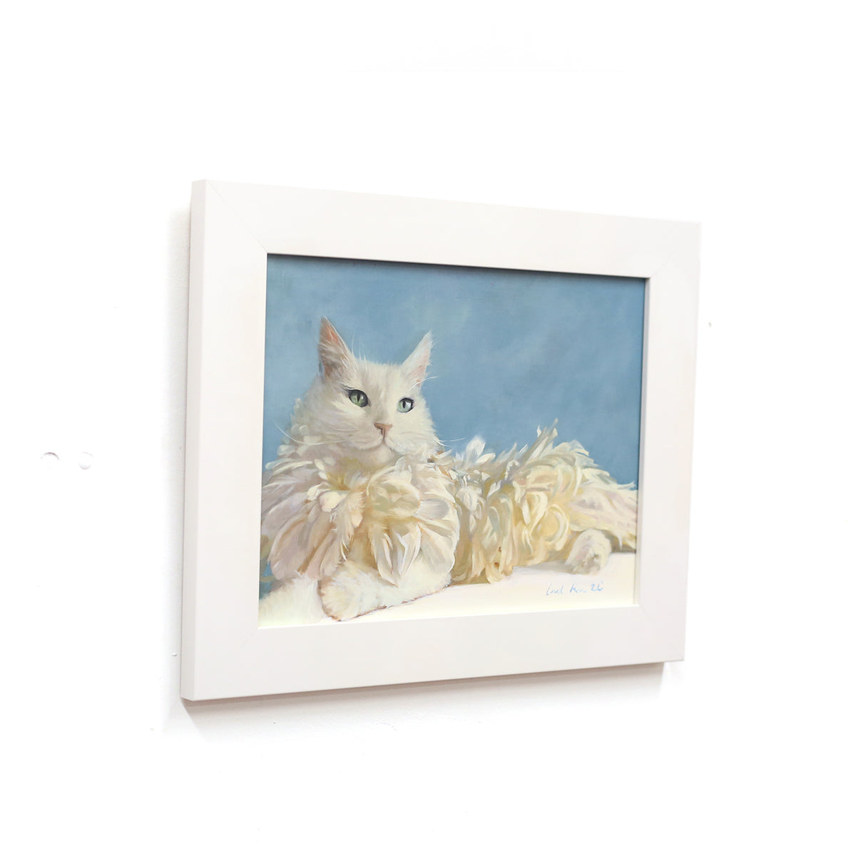 White Feather Cat by Leah Kiser