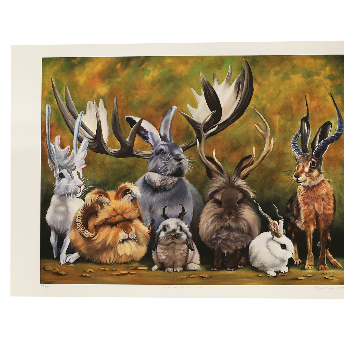 "Jackalopes of the World" Print by Leah Kiser