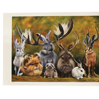 "Jackalopes of the World" Print by Leah Kiser