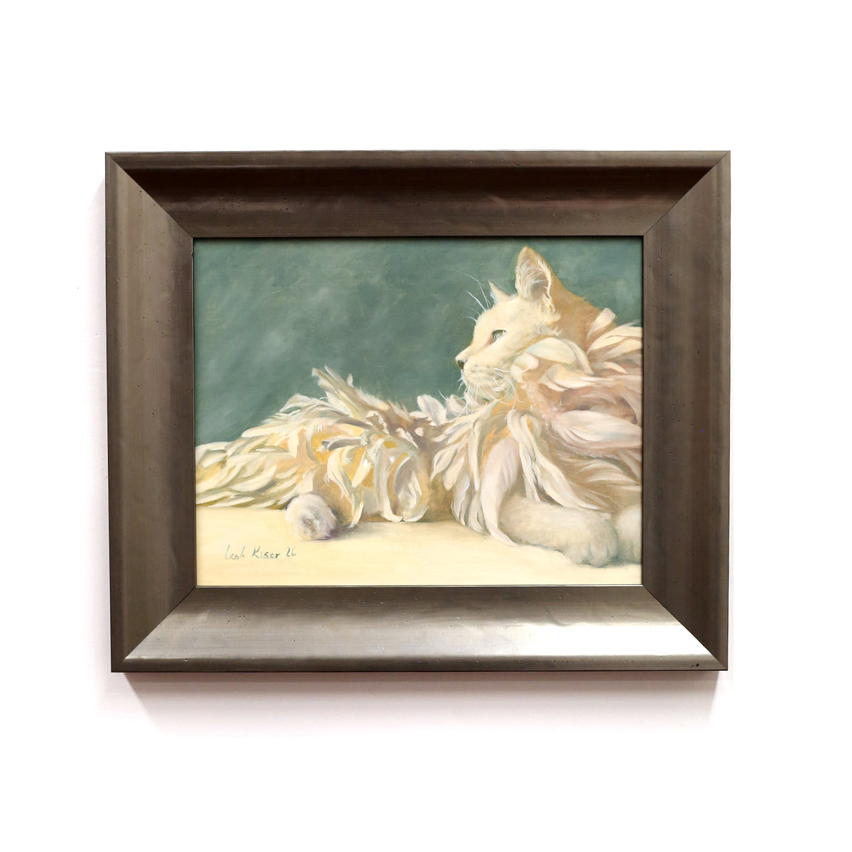 White Feather Cat by Leah Kiser