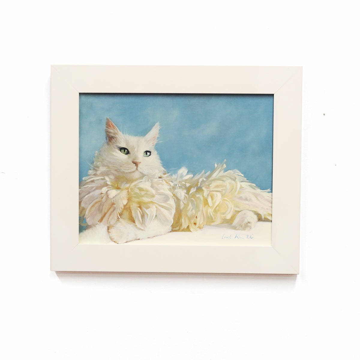 White Feather Cat by Leah Kiser