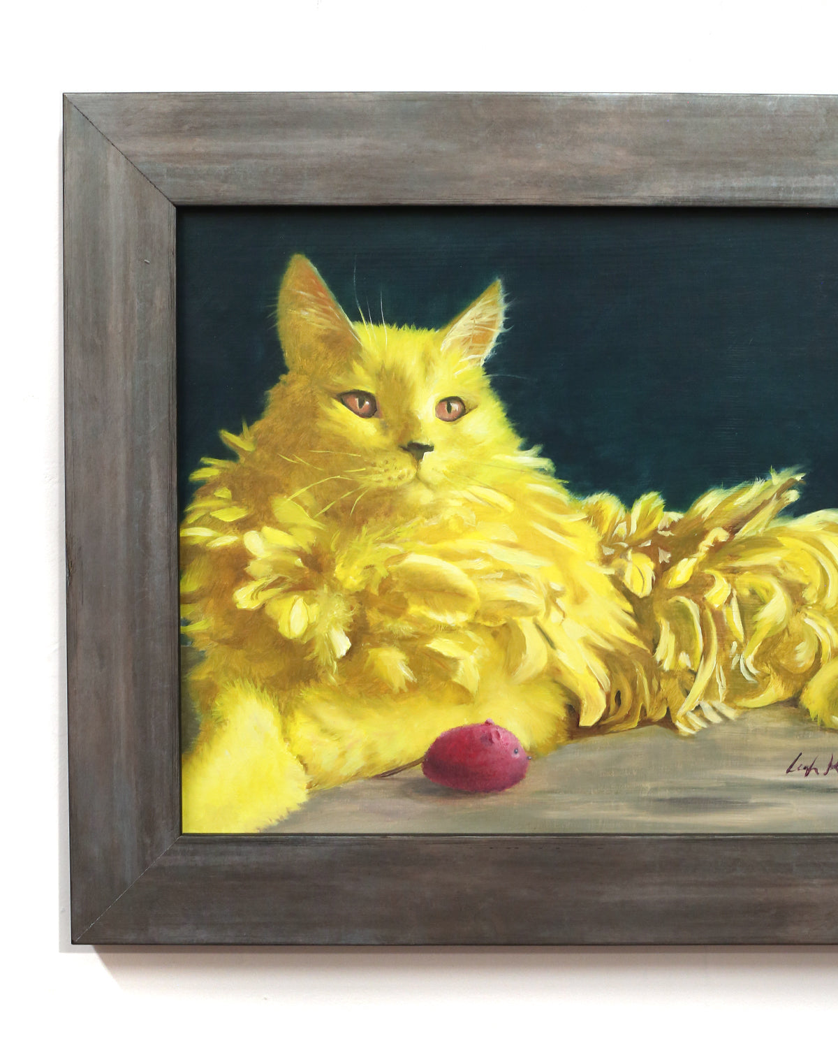 Yellow Feather Cat by Leah Kiser