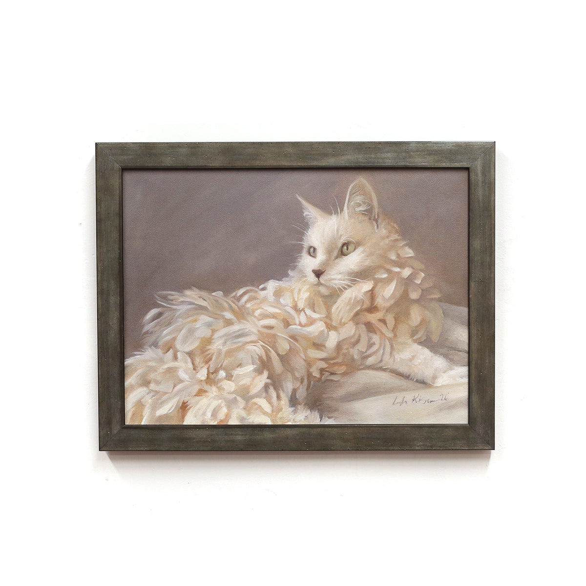 White Feather Cat by Leah Kiser