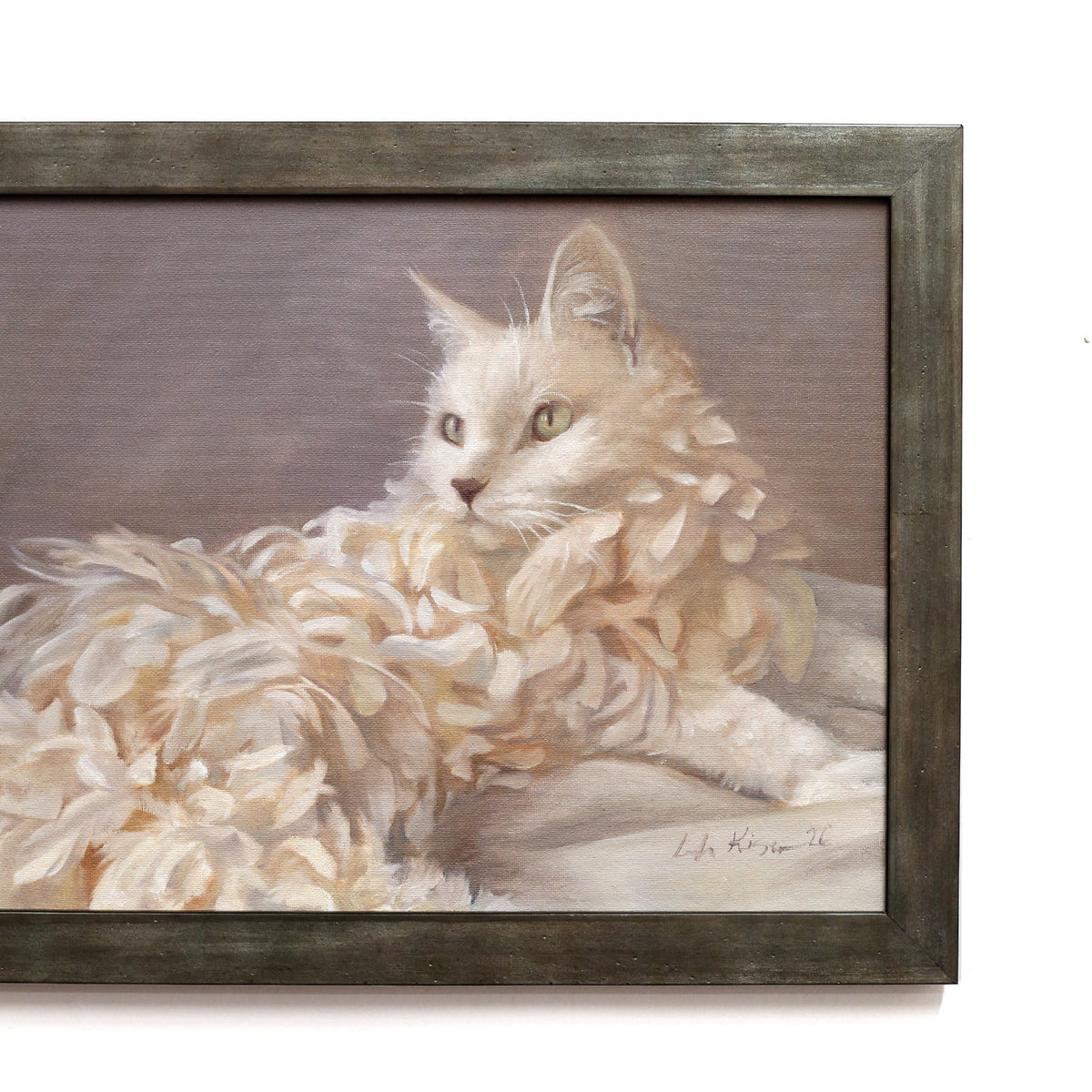 White Feather Cat by Leah Kiser