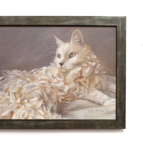 White Feather Cat by Leah Kiser