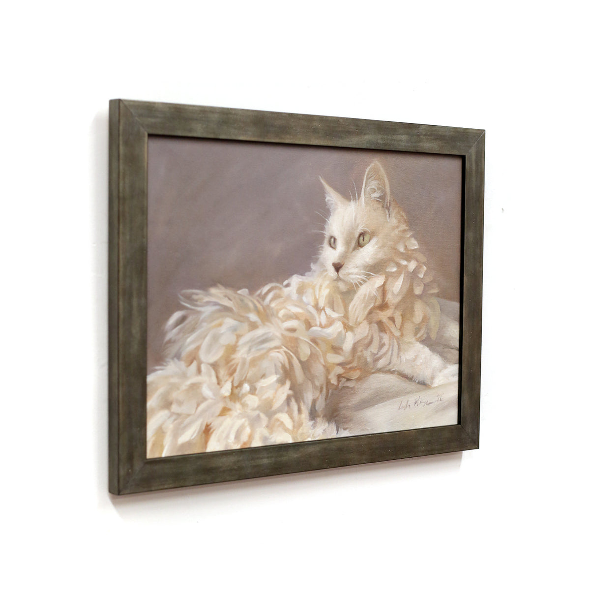 White Feather Cat by Leah Kiser
