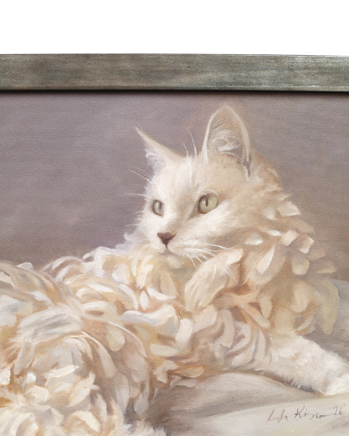 White Feather Cat by Leah Kiser