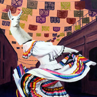 "Llama Folklorico" Original Painting by Leah Kiser