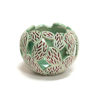 Green Prickly Pear Luminaria by Lisa Harnish