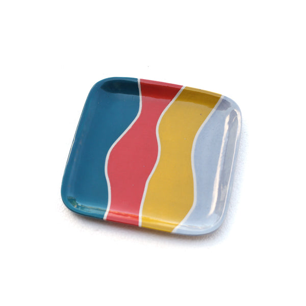 Square plate by Marie Baca