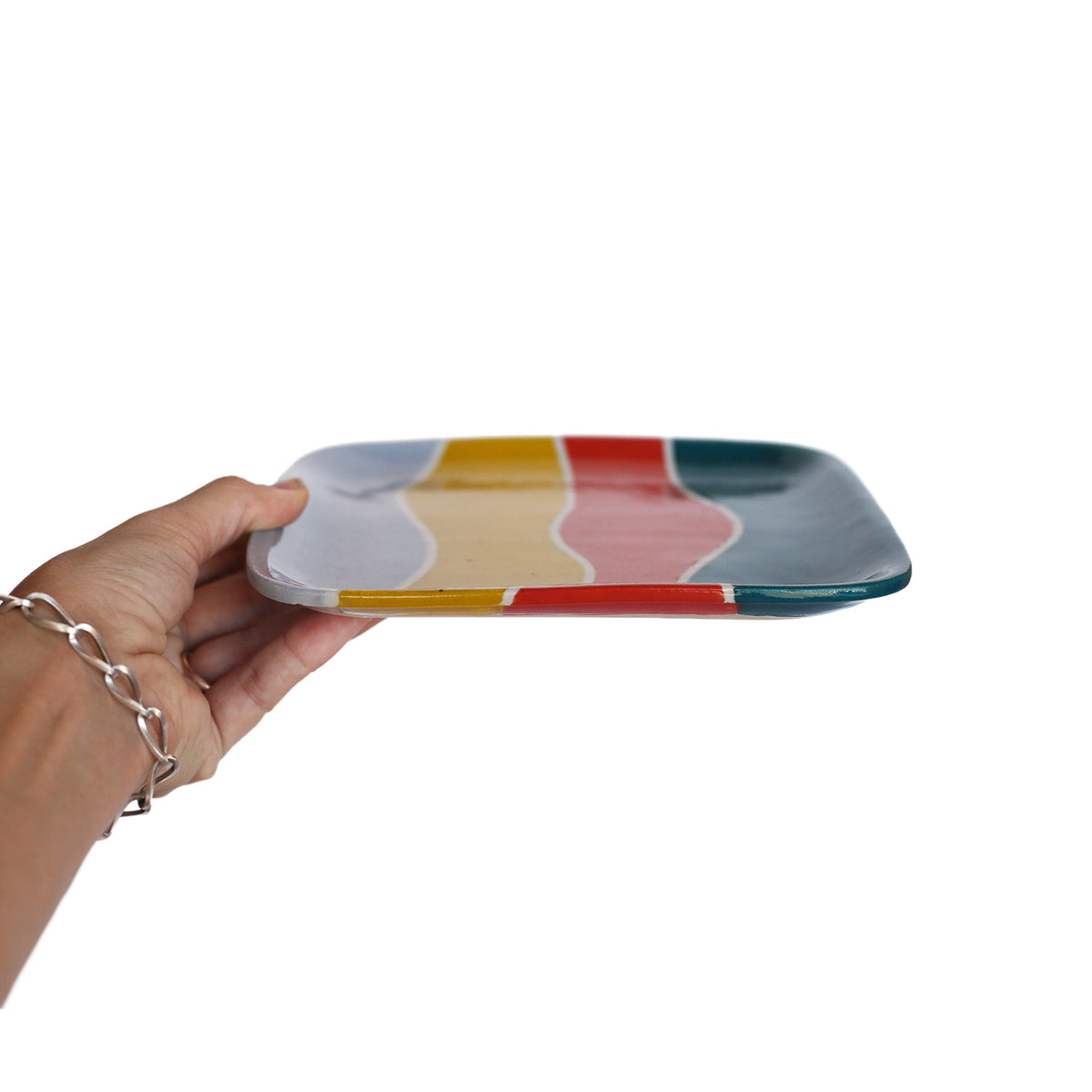 Square plate by Marie Baca