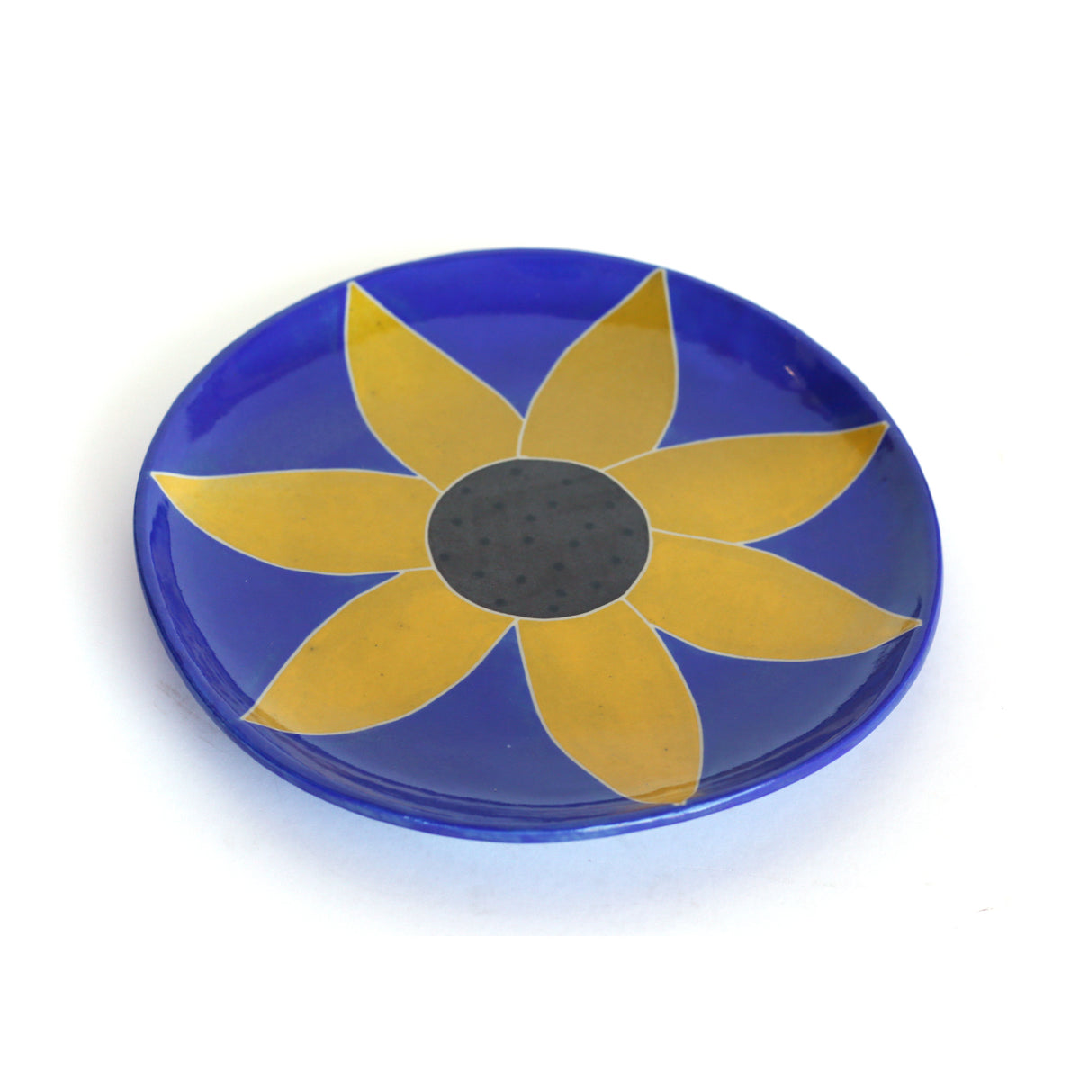 Sun Flower Serving Plate by Marie Baca