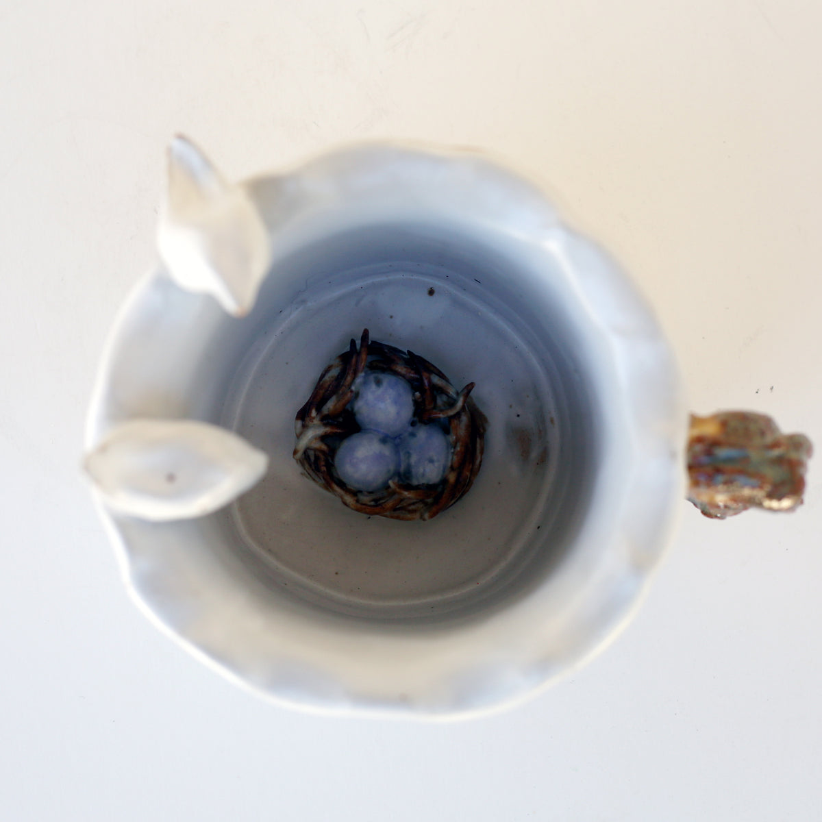 Egg Check Mug by Melinda Foote