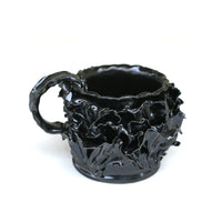 Black Flower Mug by Melinda Foote