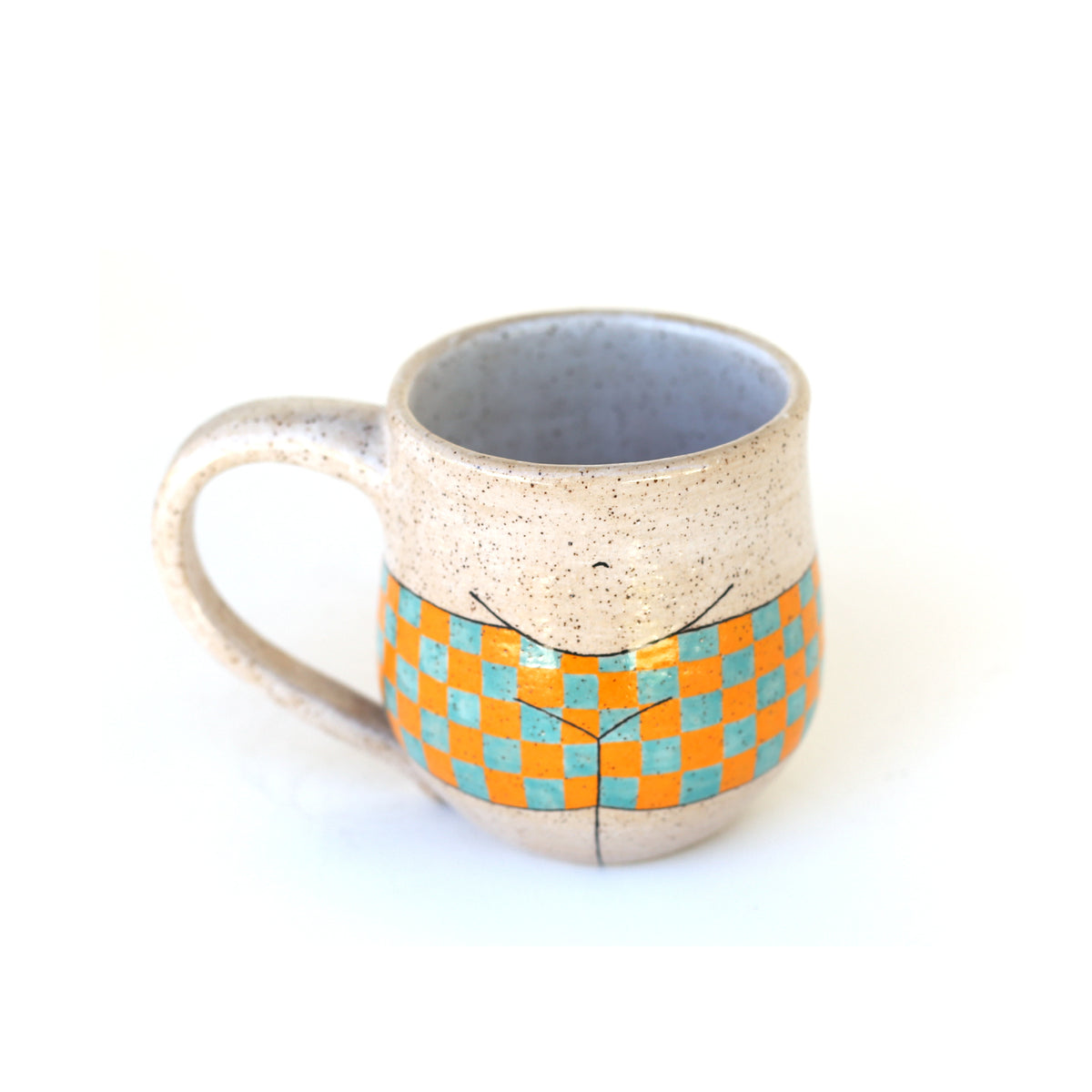 Checker Pants Mug by Michelle Kohout