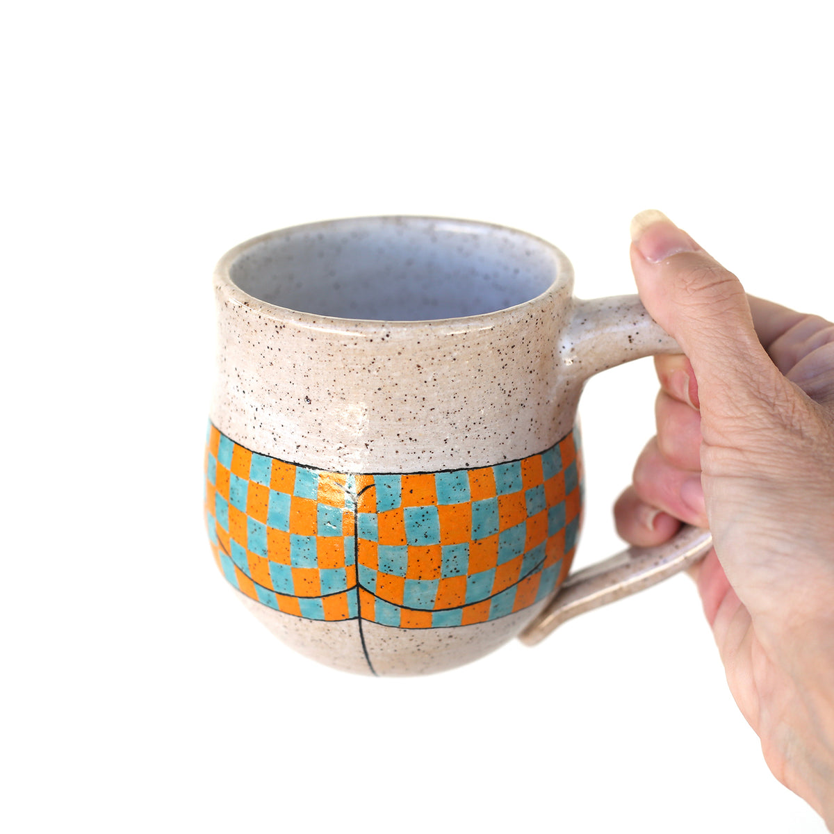 Checker Pants Mug by Michelle Kohout