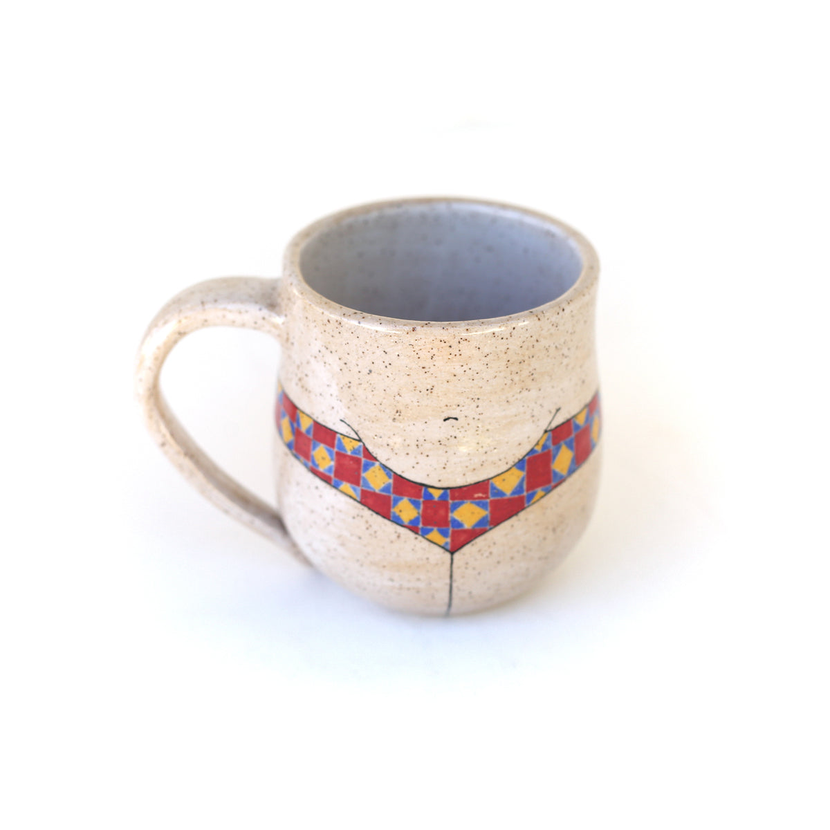 Checker Pants Mug by Michelle Kohout