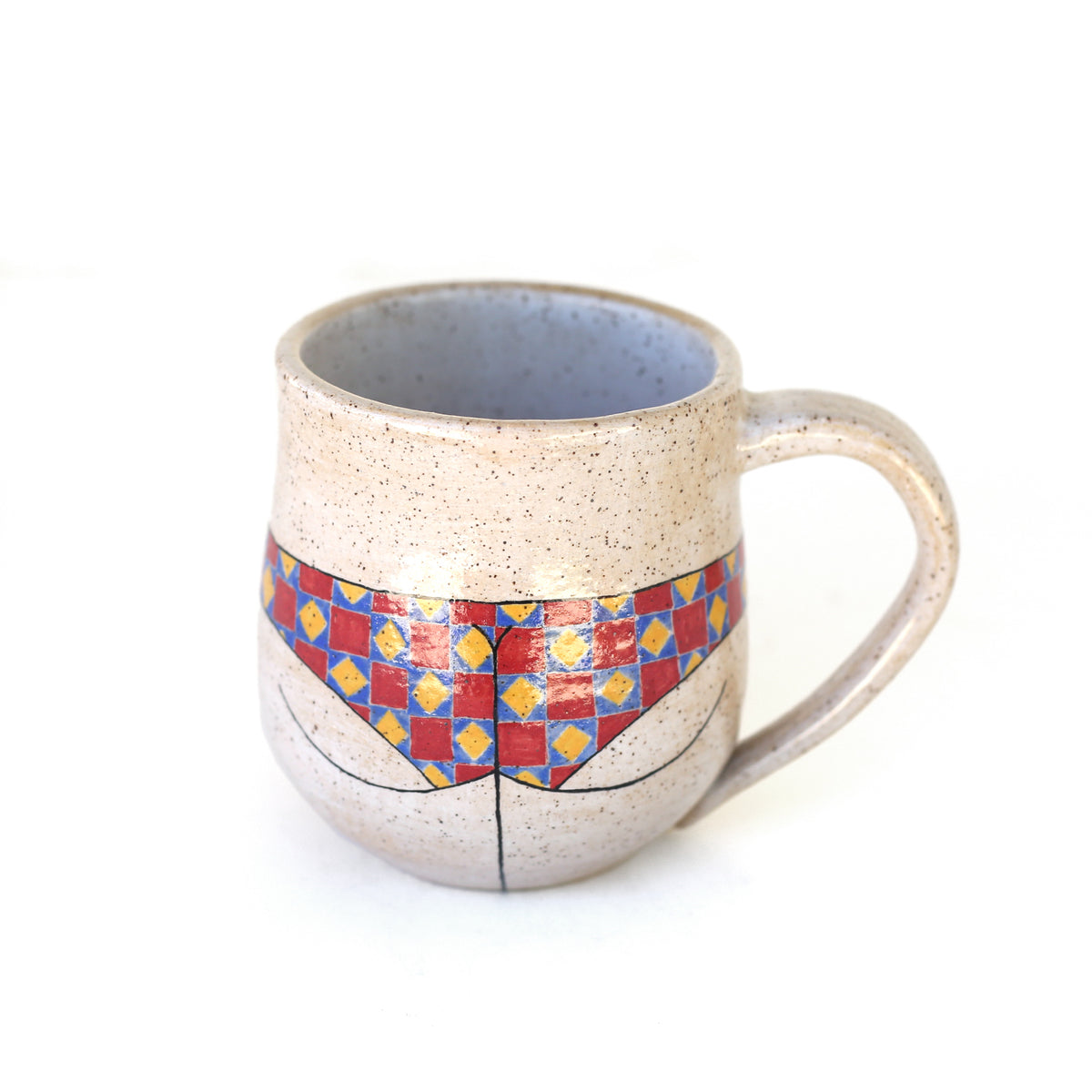 Checker Pants Mug by Michelle Kohout