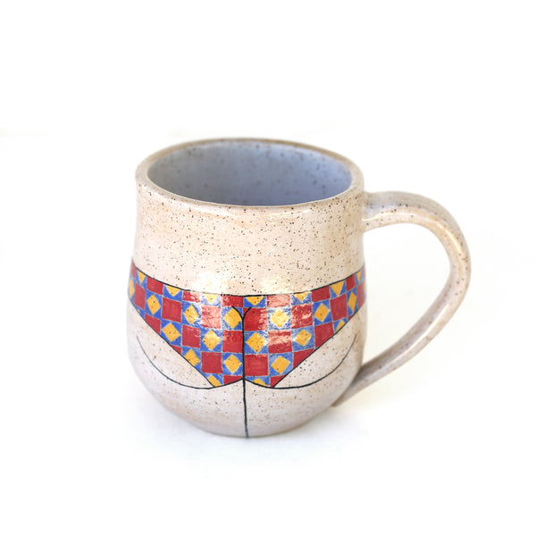 Checker Pants Mug by Michelle Kohout