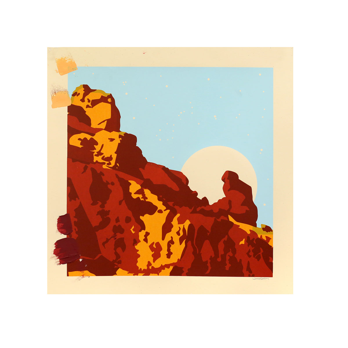 Imperfect Camelback Mountain Print by Jake Early