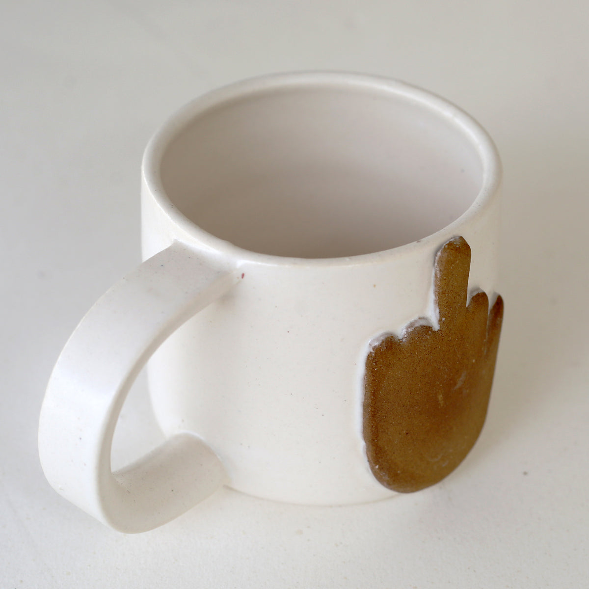 Middle Finger Mug by Bettina Chow