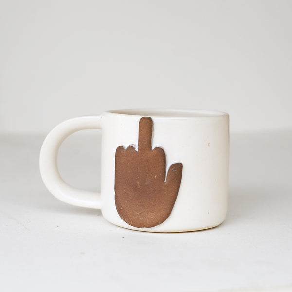 Middle Finger Mug by Bettina Chow