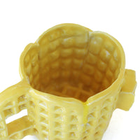 Yellow Waffle Mug by Chas Frisco