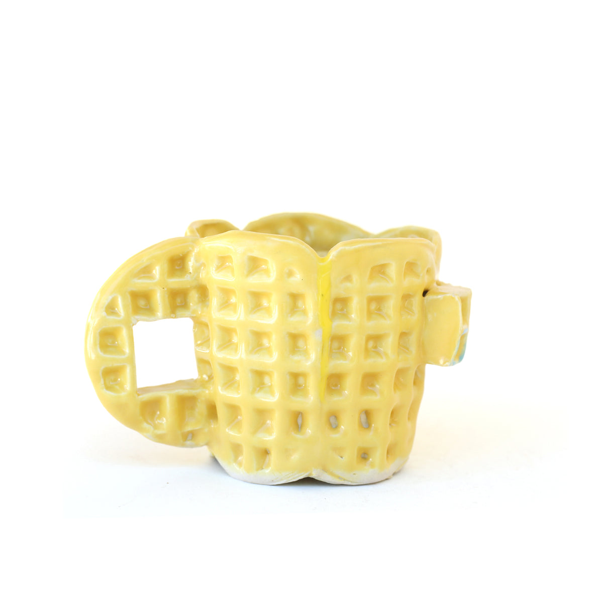 Yellow Waffle Mug by Chas Frisco