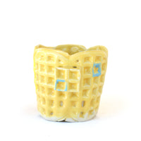 Yellow Waffle Mug by Chas Frisco
