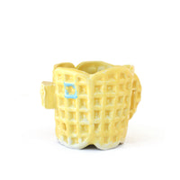 Yellow Waffle Mug by Chas Frisco