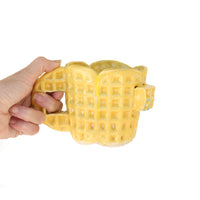 Yellow Waffle Mug by Chas Frisco