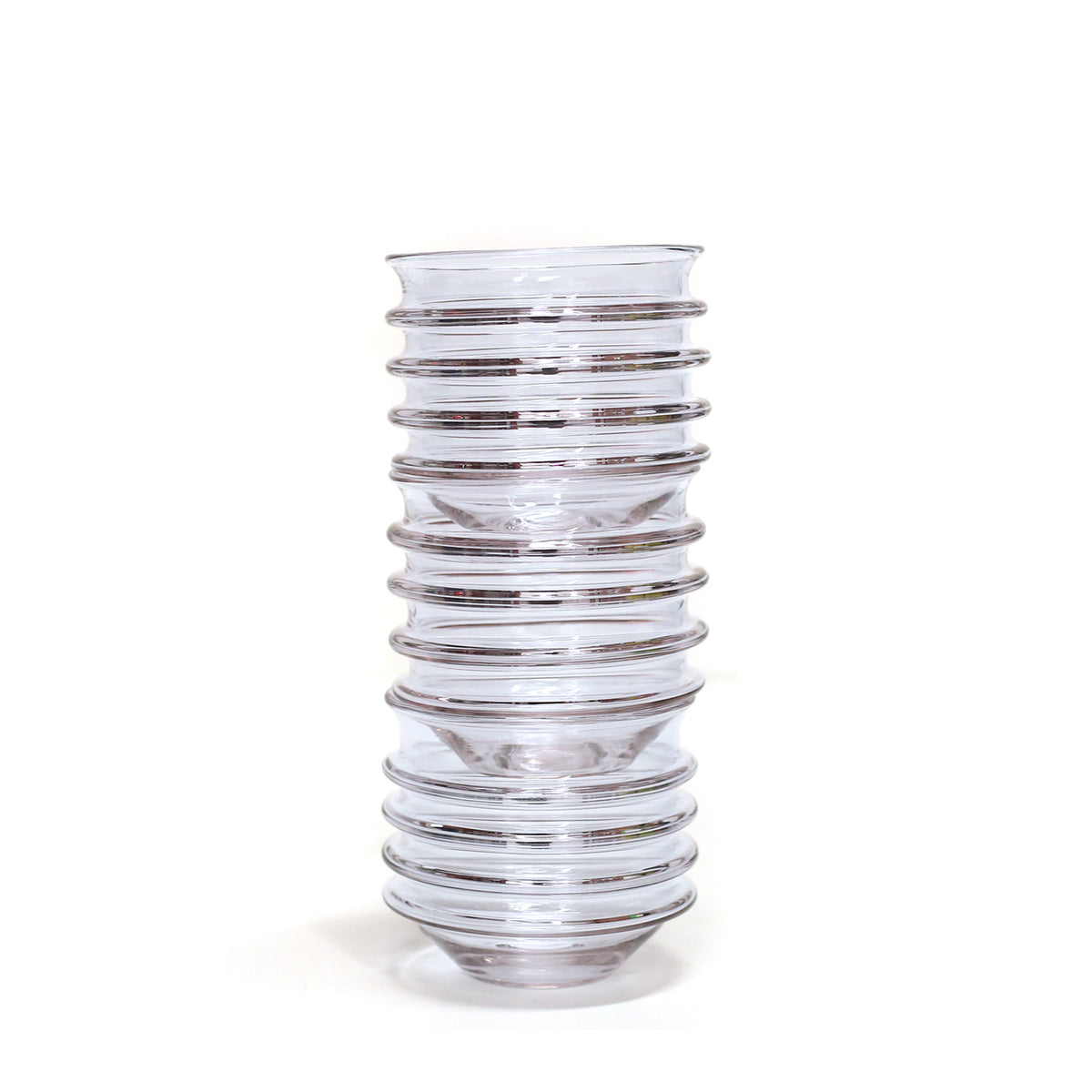 Stackable drinking glasses by Primitive Glass