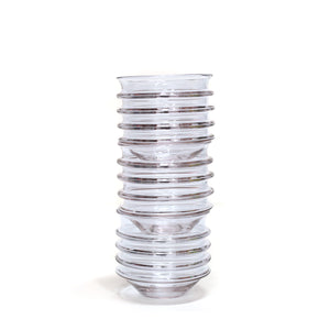 Stackable drinking glasses by Primitive Glass