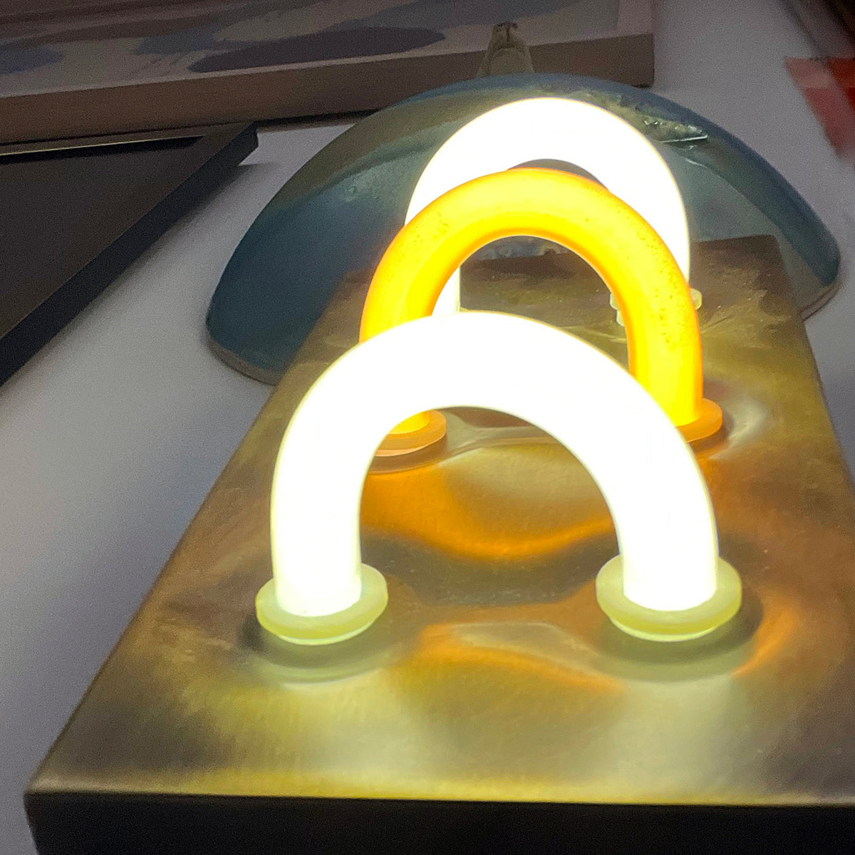 Neon Brick Light by Unlikely Design Co