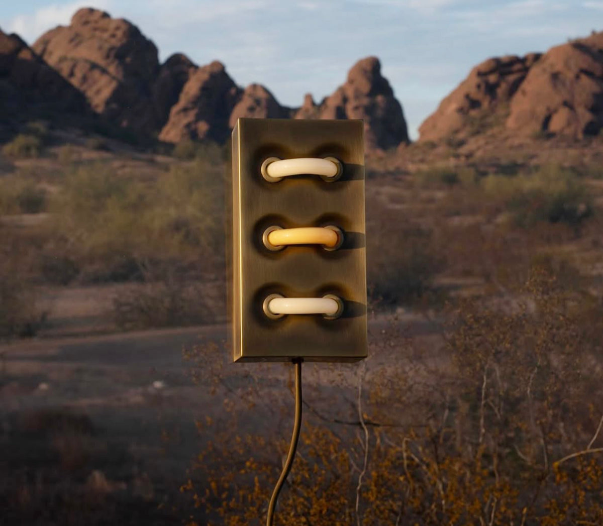 Neon Brick Light by Unlikely Design Co