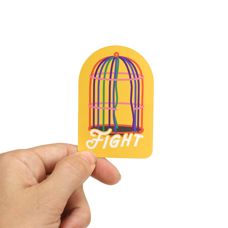 Fight Sticker by Safwat Saleem – Practical Art