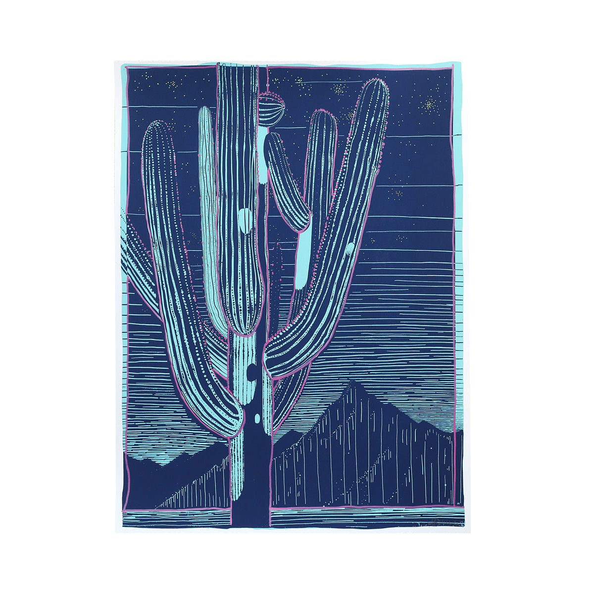 Saguaro Sketch by Andy Brown