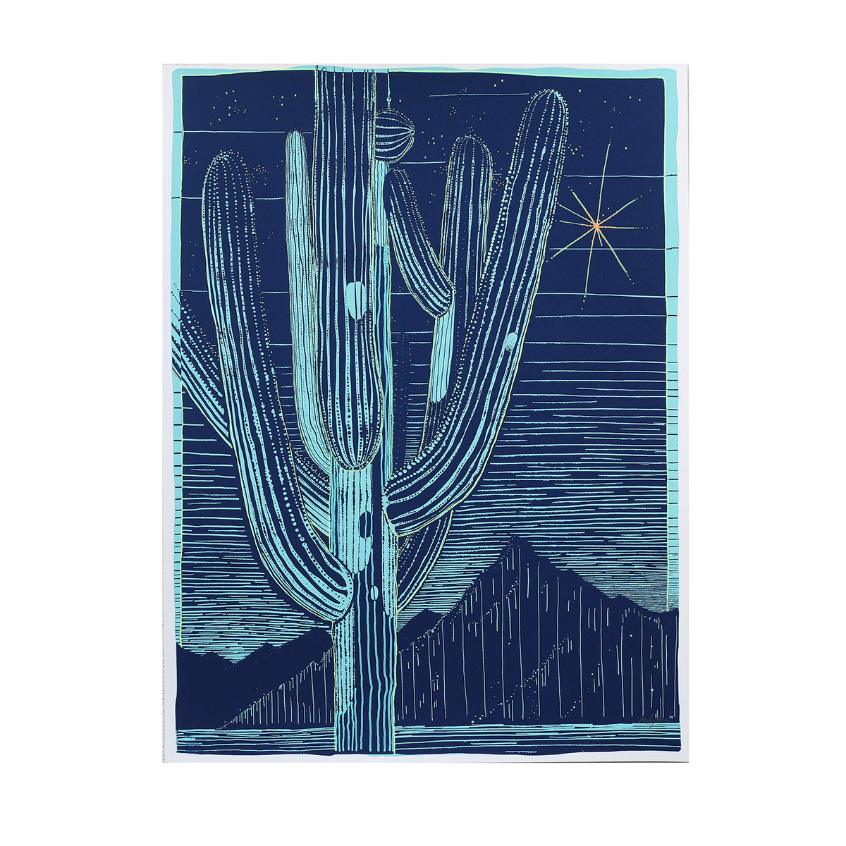 Saguaro Sketch by Andy Brown