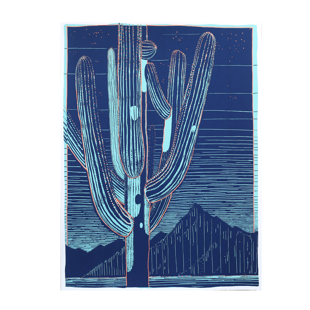 Saguaro Sketch by Andy Brown