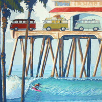 HB Pier Original Painting by Randy Slack