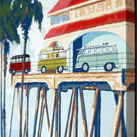 HB Pier Original Painting by Randy Slack