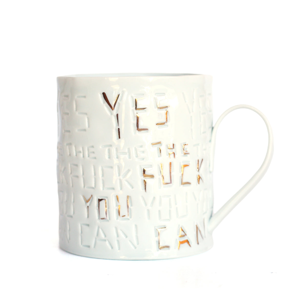 'Yes the F*ck You Can' Mug by Stepanka Summer
