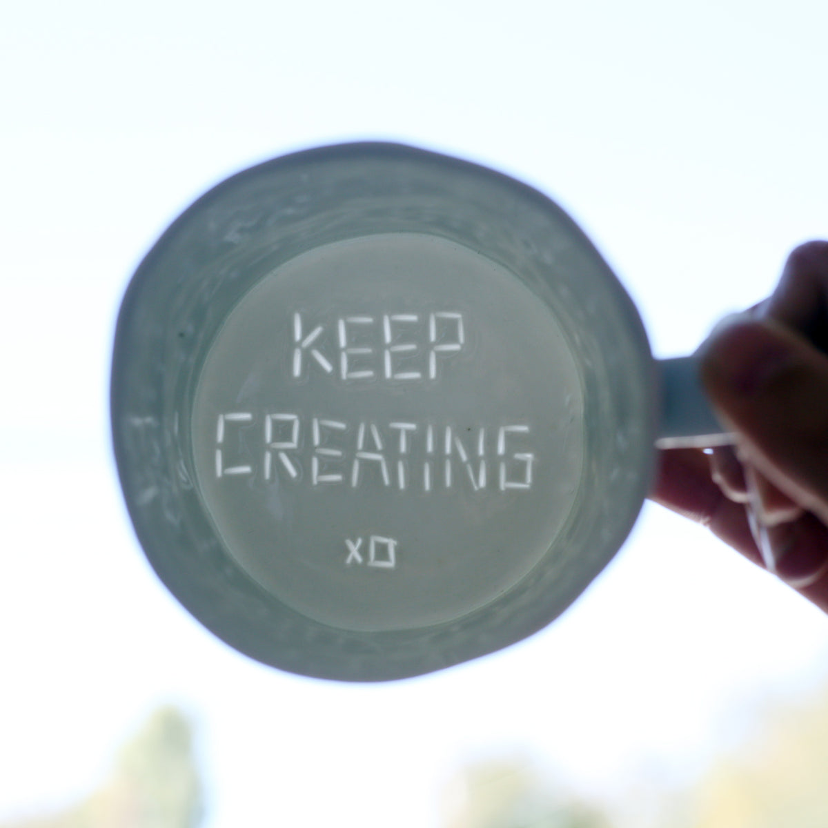 'Keep Creating XO' Mug by Stepanka Summer