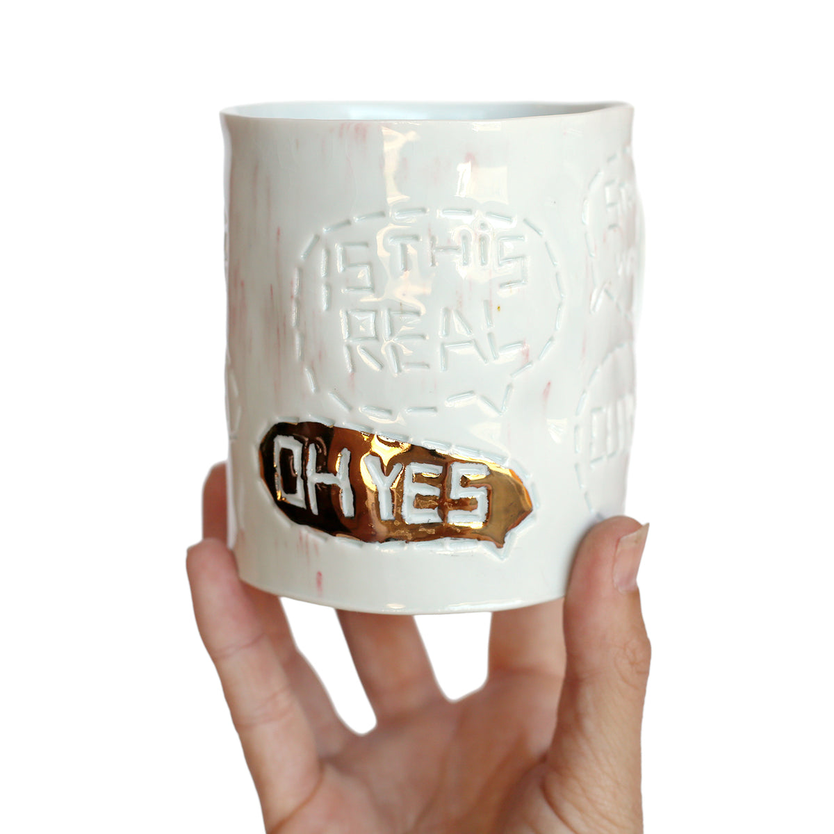 'Oh Hello Luv' Mug by Stepanka Summer